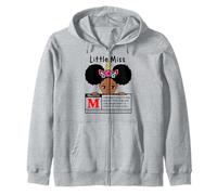 Little Miss Black Girl Magic Melanina M Advertencia Lindas Chicas Sudadera con Capucha