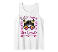 Little Miss - Camisa de Tercer Grado para niña de Regreso a la Escuela de Tercer Grado Camiseta sin Mangas