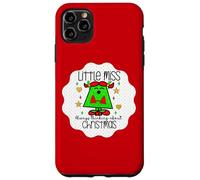 Little Miss Christmas Xmas Teacher Fall Holiday Nurse Cute Carcasa para iPhone 11 Pro Max