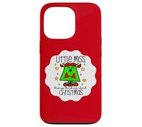 Little Miss Christmas Xmas Teacher Fall Holiday Nurse Cute Carcasa para iPhone 13 Pro