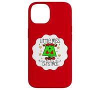 Little Miss Christmas Xmas Teacher Fall Holiday Nurse Cute Carcasa para iPhone 14