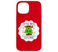 Little Miss Christmas Xmas Teacher Fall Holiday Nurse Cute Carcasa para iPhone 15
