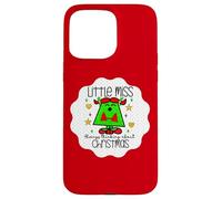 Little Miss Christmas Xmas Teacher Fall Holiday Nurse Cute Carcasa para iPhone 15 Pro Max