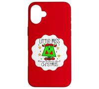 Little Miss Christmas Xmas Teacher Fall Holiday Nurse Cute Carcasa para iPhone 16 Plus