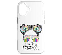 Little Miss - Gafas de Sol Estilo moño desordenado para Preescolar, teñido Anudado Carcasa para iPhone 16