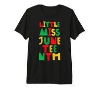 Little Miss Juneteenth Black Girl Magic Baby Girls Camiseta Premium