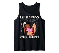 Little Miss Juneteenth Melanin Girly Girl Baby In Mom Zapatos Camiseta sin Mangas