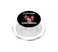 Little Miss Juneteenth Melanin Girly Girl Baby In Mom Zapatos PopSockets PopGrip para MagSafe
