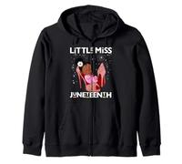 Little Miss Juneteenth Melanin Girly Girl Baby In Mom Zapatos Sudadera con Capucha