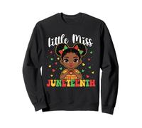 Little Miss Juneteenth - Melanina de raíces africanas de Historia Negra Sudadera