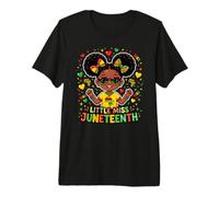 Little Miss Juneteenth, Princesa Negra del Día de la Libertad de África Camiseta Premium