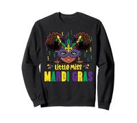 Little Miss Mardi Gras Black Girl Fat Tuesday Girls Kids Sudadera