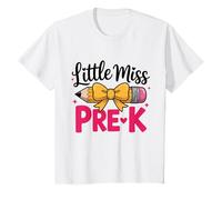 Little Miss Pre K - Lazo para lápices para niñas, Primer día de PRE-K Camiseta