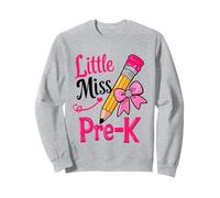 Little Miss Pre K - Lazo para lápices para niñas, Primer día de PRE-K Sudadera