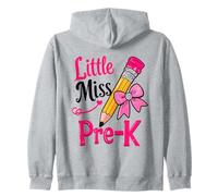 Little Miss Pre K - Lazo para lápices para niñas, Primer día de PRE-K Sudadera con Capucha