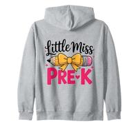 Little Miss Pre K - Lazo para lápices para niñas, Primer día de PRE-K Sudadera con Capucha