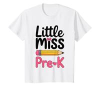 Little Miss Pre-K Shirt PreK Girl Primer día de Preescolar Camiseta