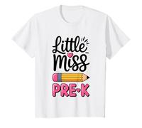 Little Miss Pre-K Shirt PreK Girl Primer día de Preescolar Camiseta