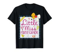 Little Miss Primer Grado Regreso A La Escuela Lindas Chicas Camiseta