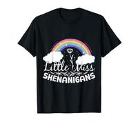 Little Miss Shenanigans Bandera de Irlanda Orgullosa Chica Irlandesa Camiseta