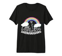 Little Miss Shenanigans Bandera de Irlanda Orgullosa Chica Irlandesa Camiseta Premium