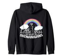 Little Miss Shenanigans Bandera de Irlanda Orgullosa Chica Irlandesa Sudadera con Capucha