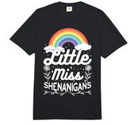 Little Miss Shenanigans - Bandera de Irlanda para niña Irlandesa Orgullosa Irlandesa Comfort Colors Adult Heavyweight T-Shirt