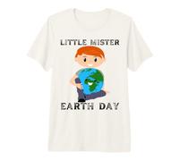 Little Mister Día de la Tierra Niño Divertido Mundo Planeta Divertido Niños Hijo Camiseta Premium