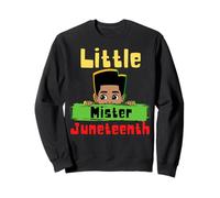 Little Mister Juneteenth Black King Melanina Piel Marrón Niños Sudadera