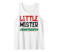 Little Mister Juneteenth Funny Black Boy Baby Boys Camiseta sin Mangas