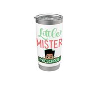 Little Mister Preescolar Negro Niño Príncipe Hijo Piel Marrón Niños Vaso térmico de acero inoxidable de doble pared