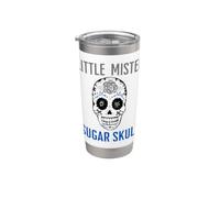 Little Mister Sugar Skull, divertido juego mexicano para niños pequeños Vaso térmico de acero inoxidable de doble pared