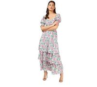 Little Mistress Vestido Largo Nicola con Estampado Floral para Mujer, Multicolor, 36