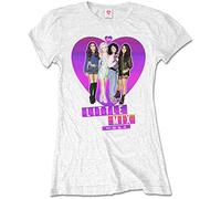 Little Mix - T-Shirt # Xl Ladies White # Gradient Heart