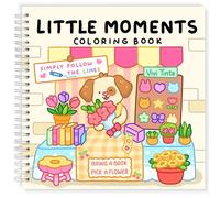 Little Moments: Color By Line Coloring Book for Adults & Teens with Vibrant Outlines for Calm and Cozy Days