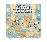 Little Moments: Rainy Days Collection: A Cozy Coloring Book with Cute Animals, Warm Drinks, Rainy Scenes and Cottagecore Comfort