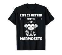 Little Monkey Marmoset Life is Better with Marmosets Camiseta