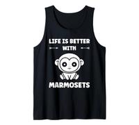 Little Monkey Marmoset Life is Better with Marmosets Camiseta sin Mangas