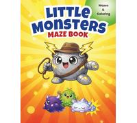 Little Monsters Maze Book: 50 Fun Path Mazes with Cute Monsters and Logic Challenges for Kids