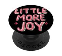 Little more Joy Statement en colores vibrantes PopSockets PopGrip Adhesivo