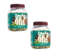 Little One Copos de Guisante | Paquete Doble | 2 x 230 g | Alimento Complementario para Roedores y Conejos Enanos | para Apoyar el Bienestar | Rico en Proteínas Vegetales