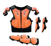 Little One - Protector de pecho para motocross, equipo de protección para motocicleta, color naranja