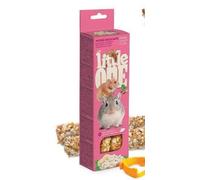 Little One Stick | Snacks para Roedores | Conejos | Chinchillas | Degus | Cobayas | Pack 6 x 2 x 60 Gr (Arroz Inflado Y Frutos Secos)