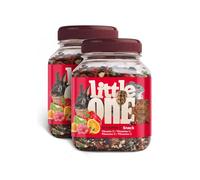 Little One Vitamin C Snack | Paquete Doble | 2 x 160 g | Alimento complementario para roedores y Conejos Enanos | Compuesto por una Mezcla de Bayas, Frutas y Verduras | Contiene Vitamina C
