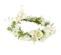 Little Ones - Diadema de flores blancas para bodas, eventos y fiestas, cumpleaños, bodas, bautizos