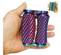 Little Ouchies Fidget Toy, Spiky Sensory Pain Stim for Anxiety Relief, Double-Axis Stim Fidget Toy, 3D Printed Stress Relief Roller Grip Toys Adults Home Decor Desktop Colorful Tabletop(Blue Purple)