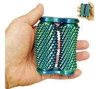 Little Ouchies Fidget Toy, Spiky Sensory Pain Stim for Anxiety Relief, Double-Axis Stim Fidget Toy, 3D Printed Stress Relief Roller Grip Toys Adults Home Decor Desktop Colorful Tabletop(Blue Green)
