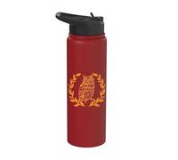 Little Owl Goddess Athena Mitología griega Guerrero Stainless Steel Insulated Water Bottle