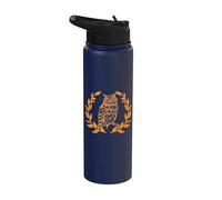 Little Owl Goddess Athena Mitología griega Guerrero Stainless Steel Insulated Water Bottle