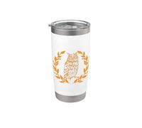 Little Owl Goddess Athena Mitología griega Guerrero Vaso térmico de acero inoxidable de doble pared